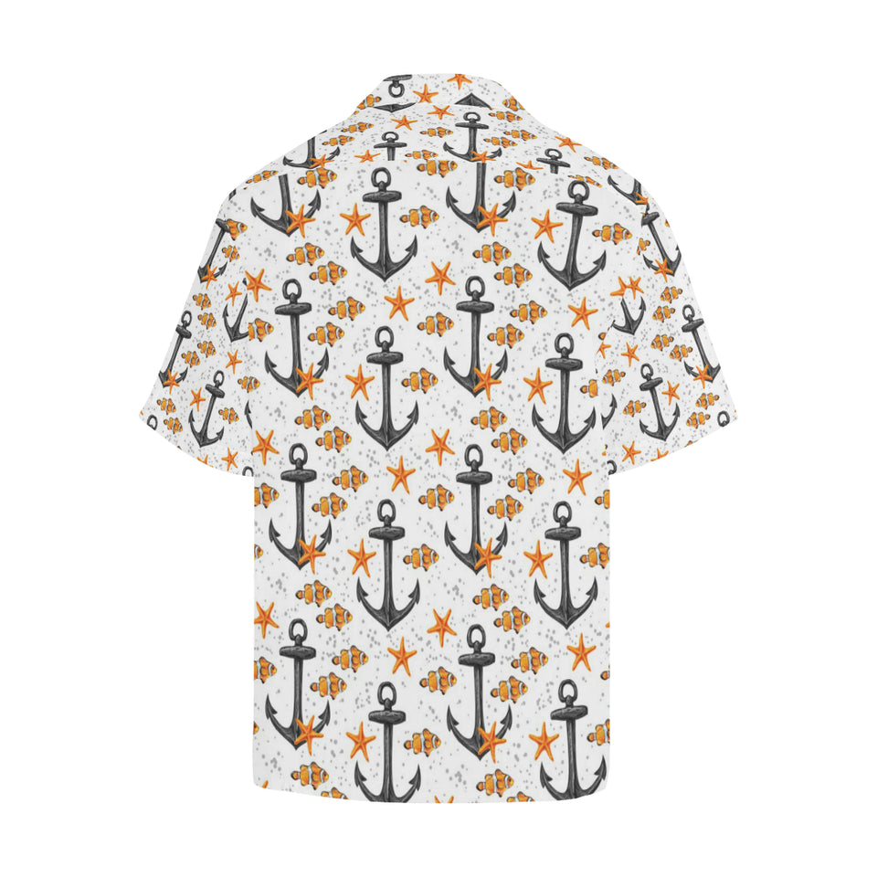Clown Fish Pattern Print Design 02 Men's All Over Print Hawaiian Shirt (Model T58)