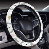 Siberian Husky design pattern Car Steering Wheel Cover
