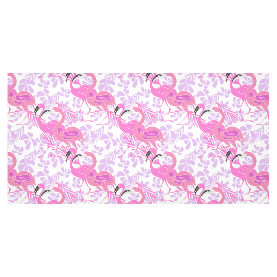 Pink flamingo flower pattern Tablecloth
