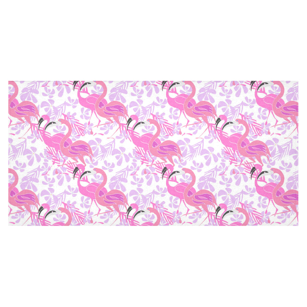 Pink flamingo flower pattern Tablecloth