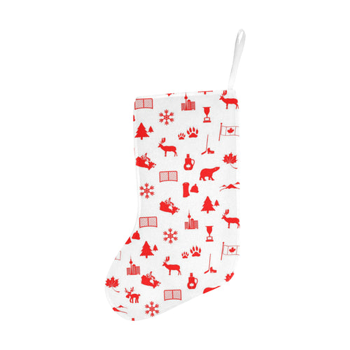 Canada Pattern Print Design 04 Christmas Stocking