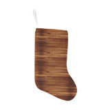 Wood Printed Pattern Print Design 04 Christmas Stocking