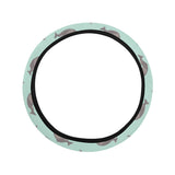 Kangaroo pattern background Car Steering Wheel Cover
