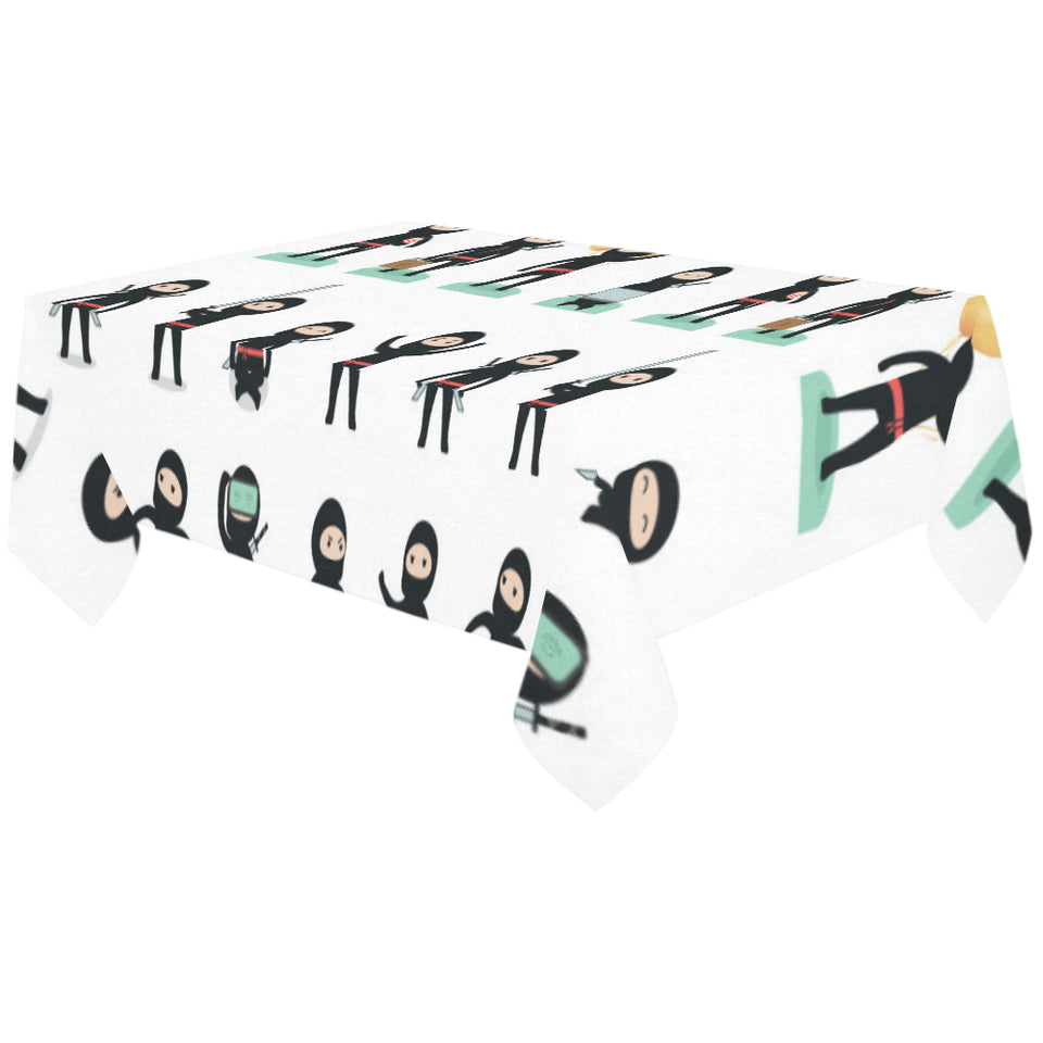 Cute ninja katana sword pattern Tablecloth