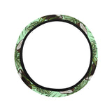 Coconut Pattern Print Design 02 Car Steering Wheel Cover