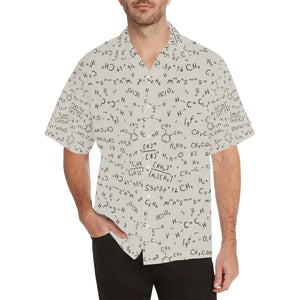 Chemistry Periodic Table Pattern Print Design 04 Men's All Over Print Hawaiian Shirt (Model T58)