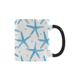 Watercolor starfish pattern Morphing Mug Heat Changing Mug