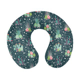 Cactus glass terrarium pattern U-Shaped Travel Neck Pillow