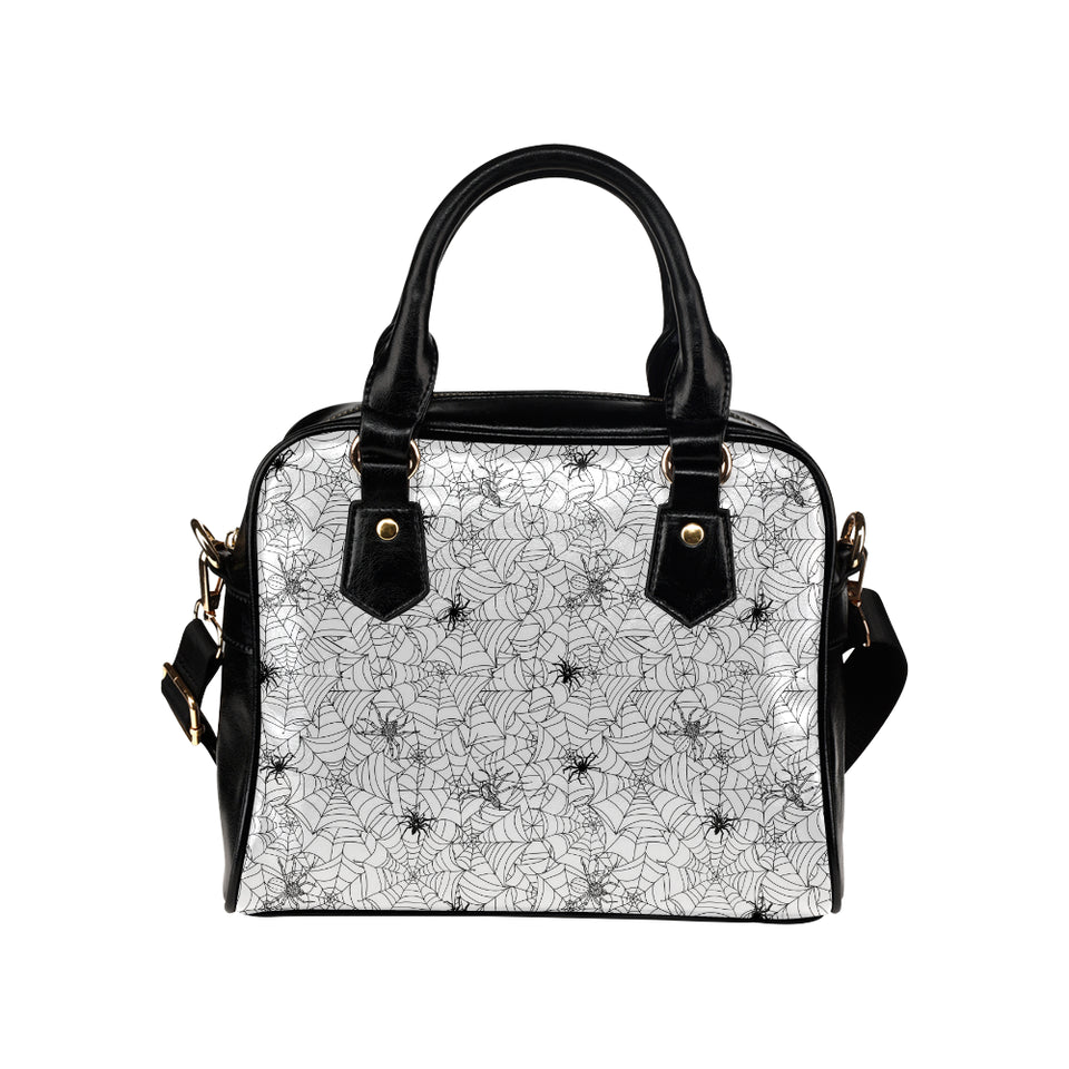 Spider web cobweb pattern Shoulder Handbag