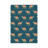 Camel pattern blue blackground House Flag Garden Flag