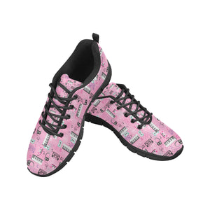 Piano Pattern Print Design 01 Women's Sneaker Shoes