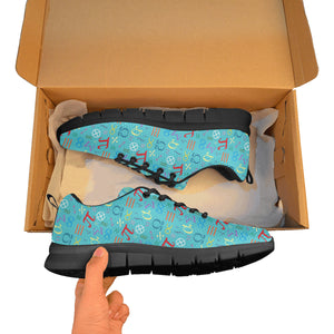 Math Pattern Print Design 02 Men's Breathable Sneakers ( Model 055)
