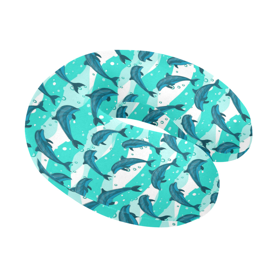 Dolphin sea pattern U-Shaped Travel Neck Pillow