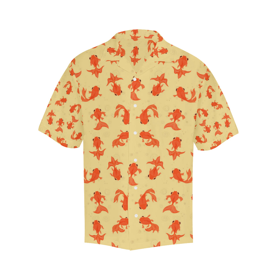 Goldfish Pattern Print Design 02 Men's All Over Print Hawaiian Shirt (Model T58)