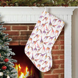 Giraffe Pattern Print Design 02 Christmas Stocking