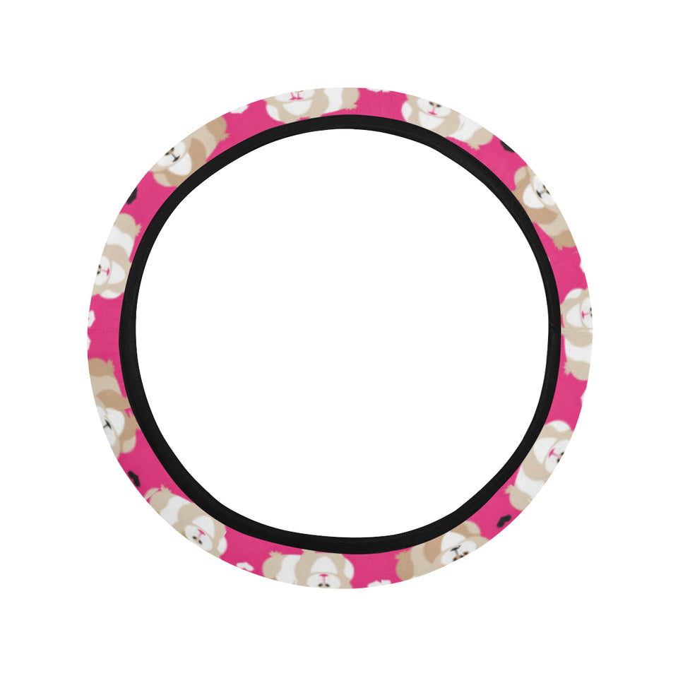 Guinea Pig Pattern Print Design 01 Car Steering Wheel Cover