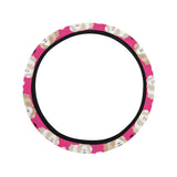 Guinea Pig Pattern Print Design 01 Car Steering Wheel Cover