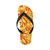 Fire flame design pattern Unisex Flip Flops