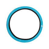 Airplane destinations blue background Car Steering Wheel Cover