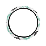 zigzag  chevron paint pattern Car Steering Wheel Cover