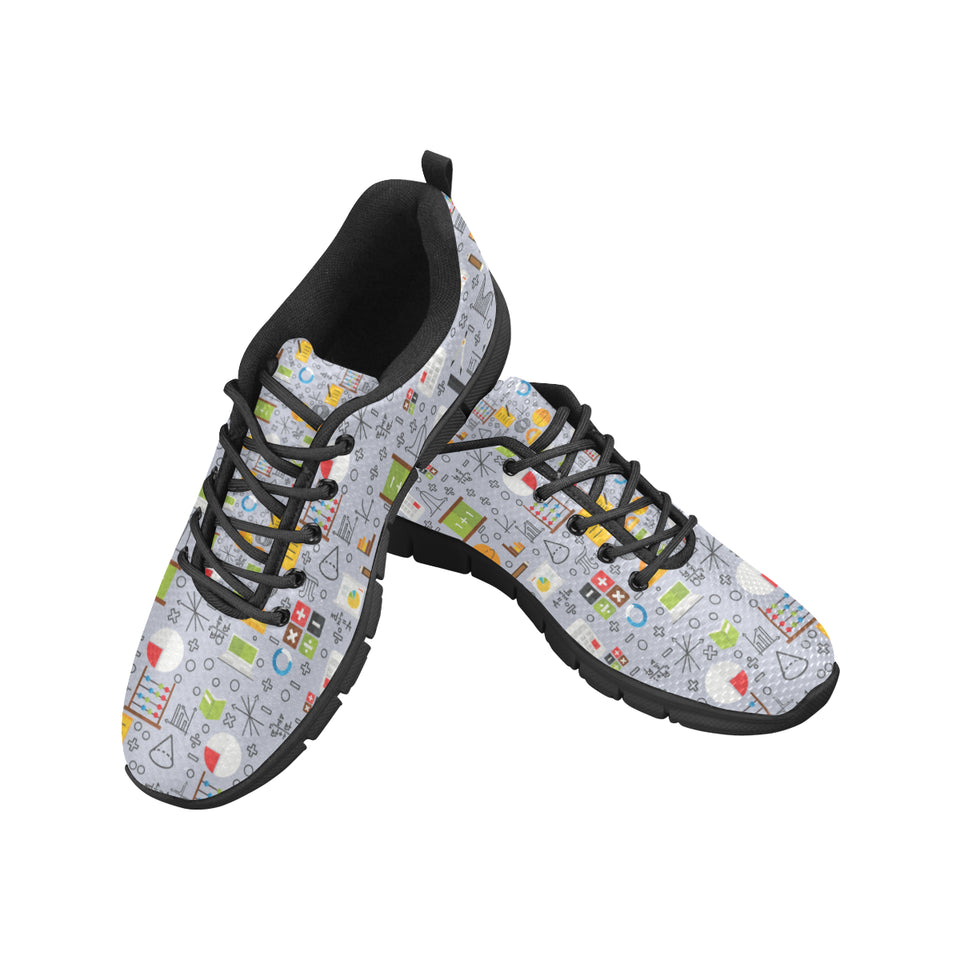 Math Pattern Print Design 04 Men's Breathable Sneakers ( Model 055)