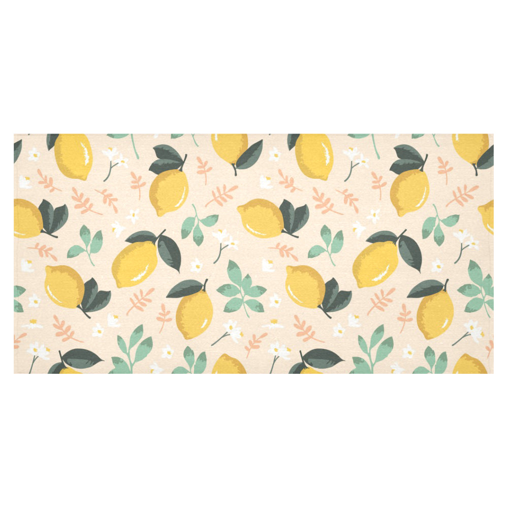 lemon flower leave pattern Tablecloth