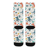 Cute Crocodile Pattern Crew Socks