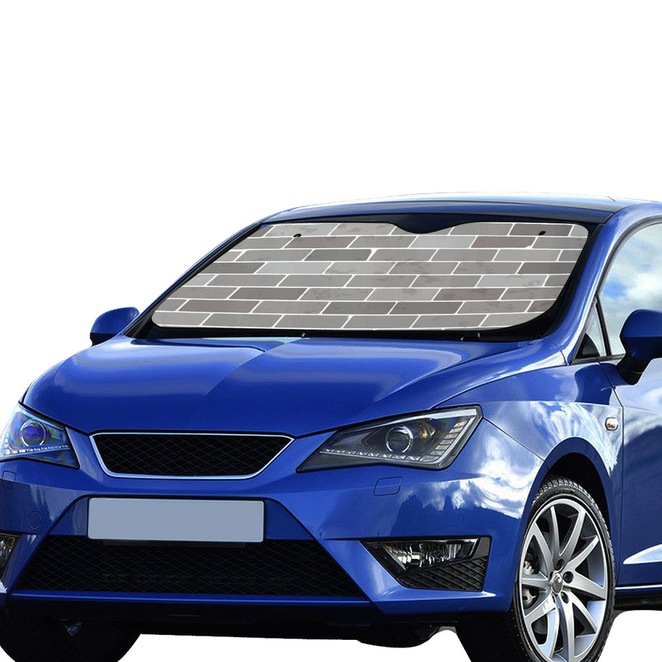 Brick Printed Pattern Print Design 05 Car Sun Shade
