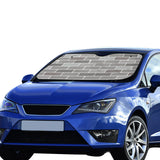Brick Printed Pattern Print Design 05 Car Sun Shade