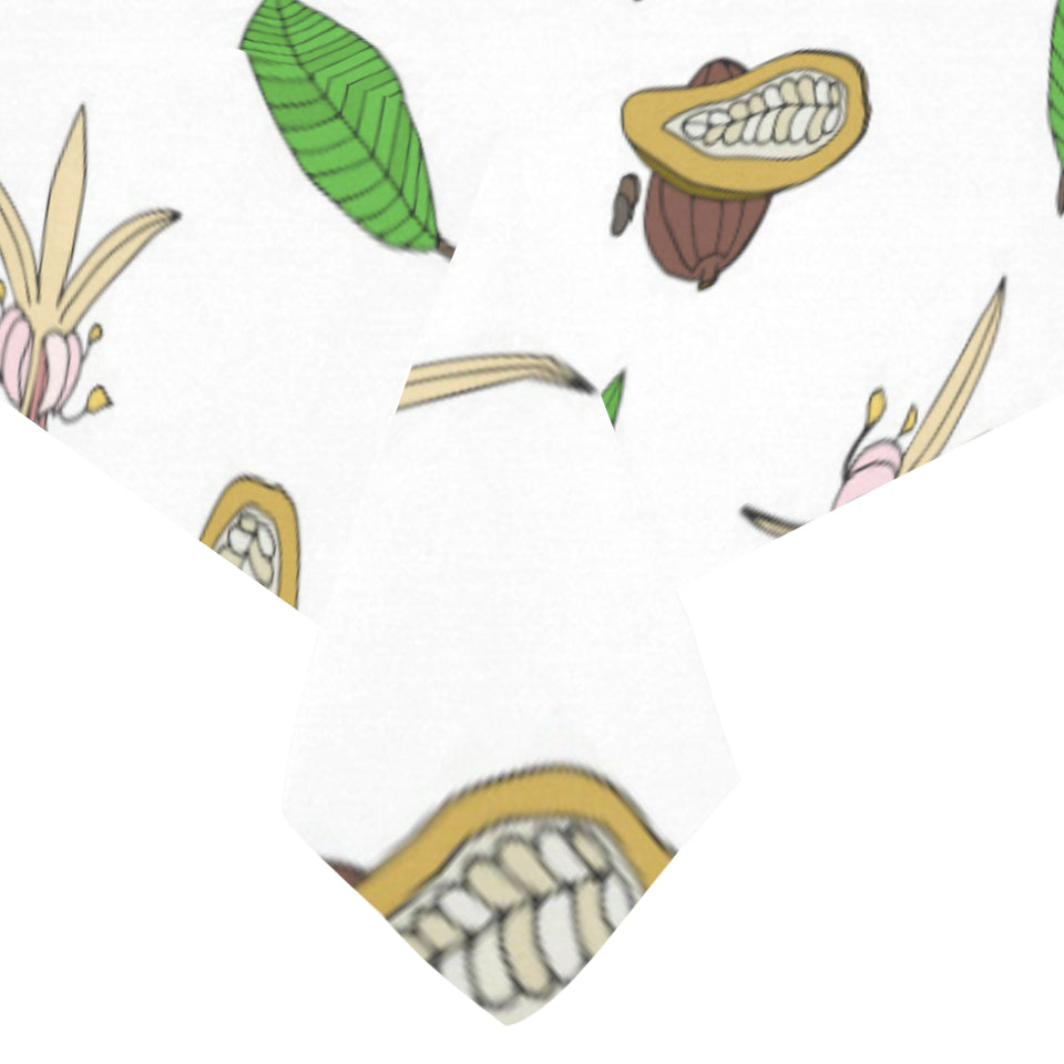 Color hand drawn cacao pattern Tablecloth