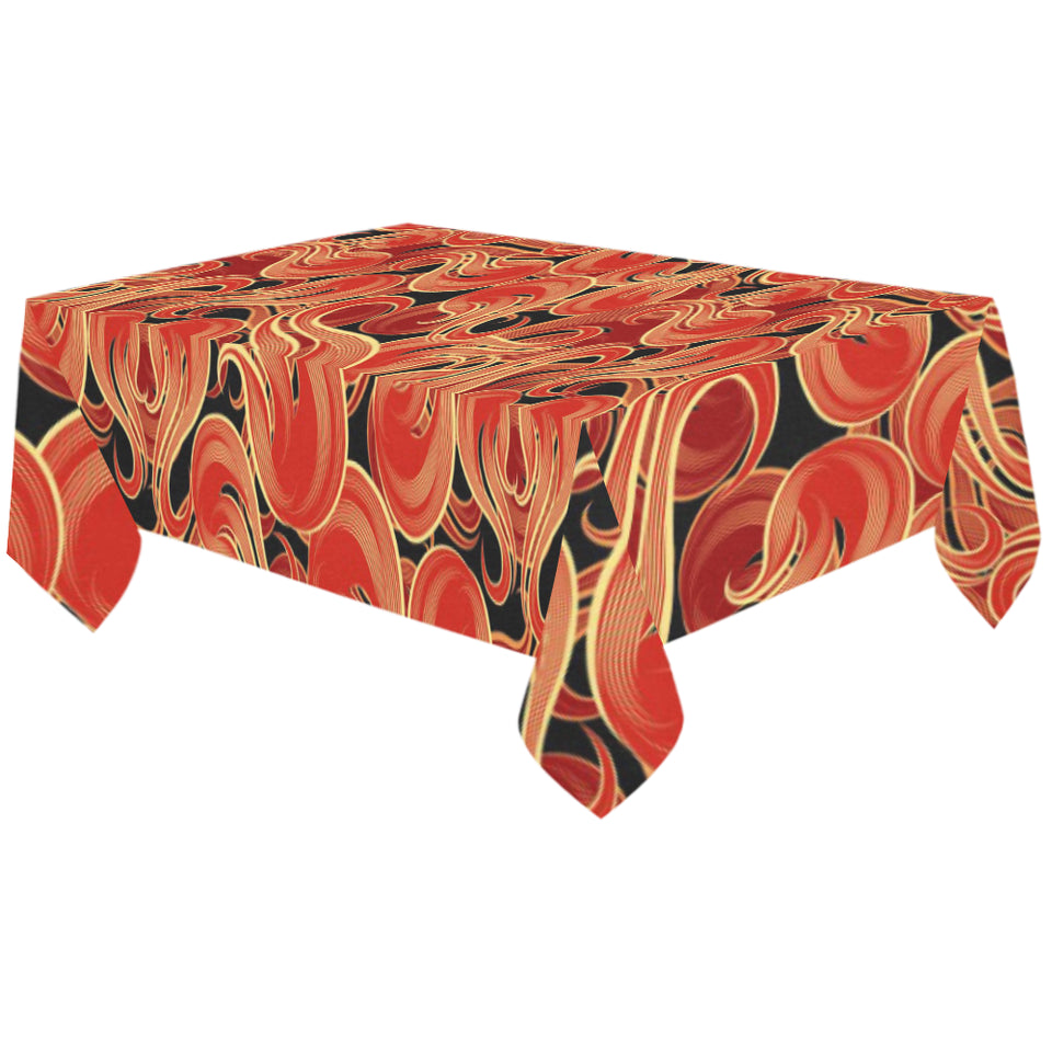 Fire flame pattern Tablecloth