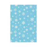 Snowflake pattern blue background House Flag Garden Flag