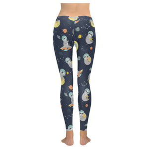 Cute sloth astronaut star planet rocket pattern Women's Legging Fulfilled In US