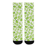Lime design pattern Crew Socks