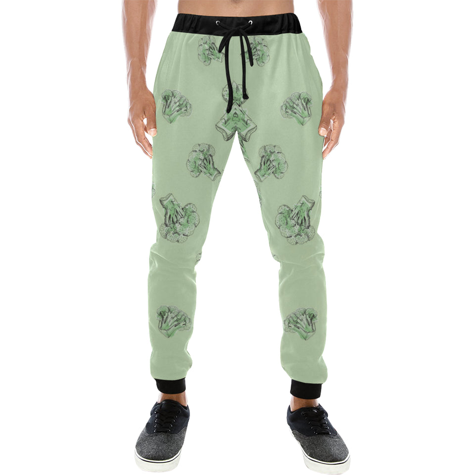broccoli sketch pattern Unisex Casual Sweatpants