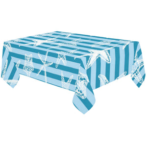 Starfish blue blackground Tablecloth