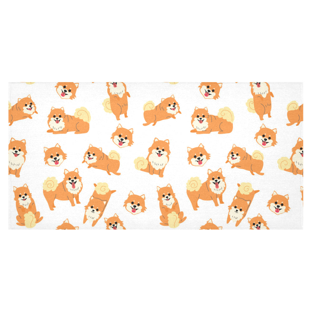 Brown pomeranian pattern Tablecloth