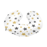 hand drawn gold black star pattern U-Shaped Travel Neck Pillow