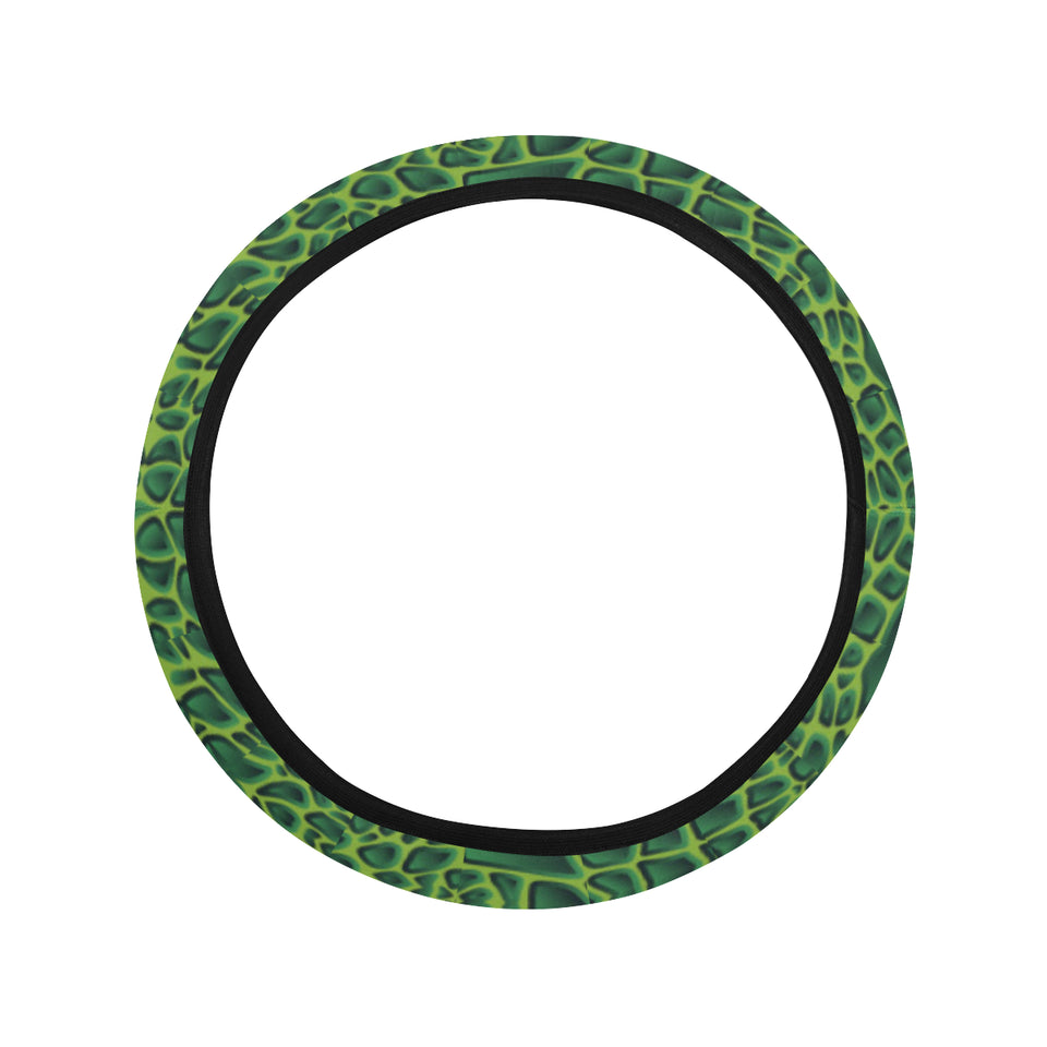 Crocodile Skin Printed Car Steering Wheel Cover