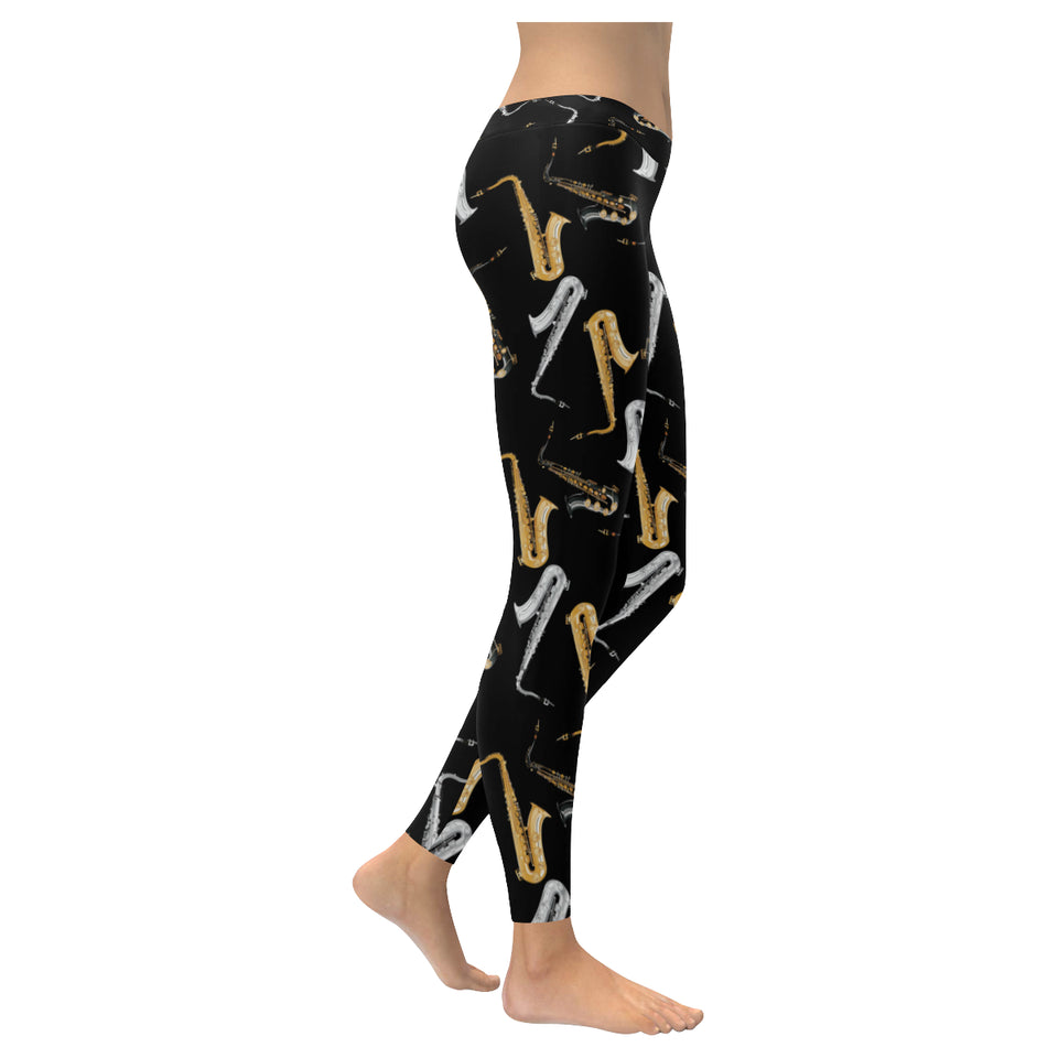 saxophone design pattern Women's Legging Fulfilled In US