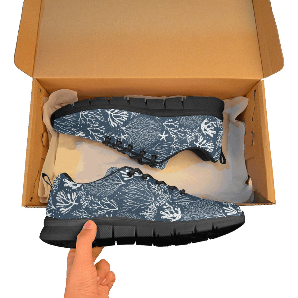 Coral Reef Pattern Print Design 05 Men's Breathable Sneakers ( Model 055)