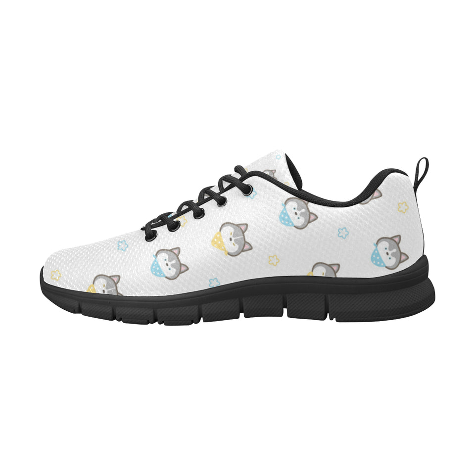 Cute Siberian Husky pattern Men's Sneaker Shoes