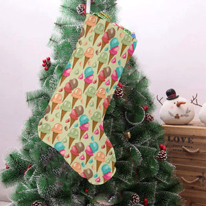 Colorful ice cream pattern Christmas Stocking
