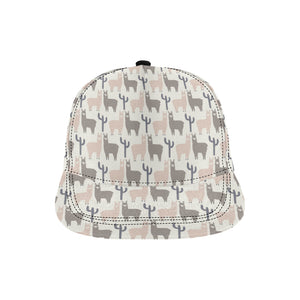 Llama Alpaca pattern All Over Print Snapback Cap