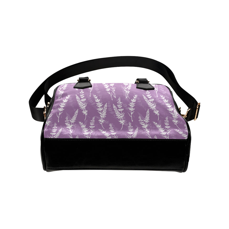 Lavender flowers purple pattern Shoulder Handbag
