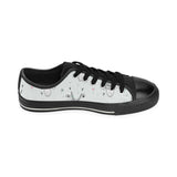 Cute goat design pattern Men's Low Top Canvas Shoes Black