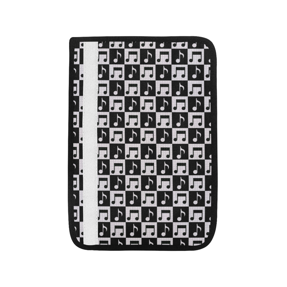 Music Notes Pattern Print Design 01 Car Seat Belt Cover