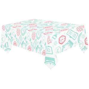 Clock time pattern blackground Tablecloth