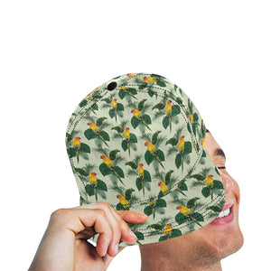 Beautiful parrot palm leaves pattern All Over Print Snapback Cap