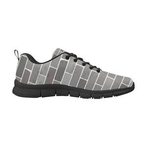 Brick Printed Pattern Print Design 05 Men's Breathable Sneakers ( Model 055)